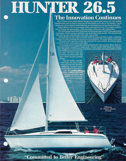 Hunter 26.5 Brochure