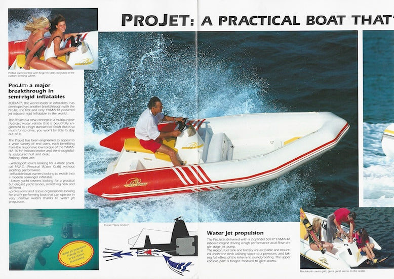 Zodiac 1994 Pro Jet Brochure