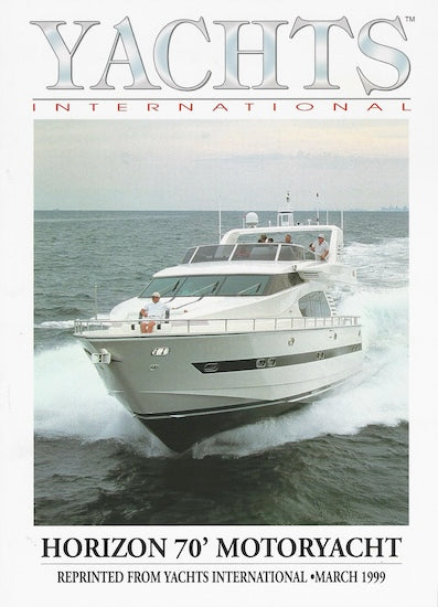 Horizon 70 Yachts International Magazine Reprint Brochure