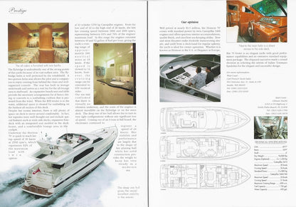 Horizon 70 Yachts International Magazine Reprint Brochure