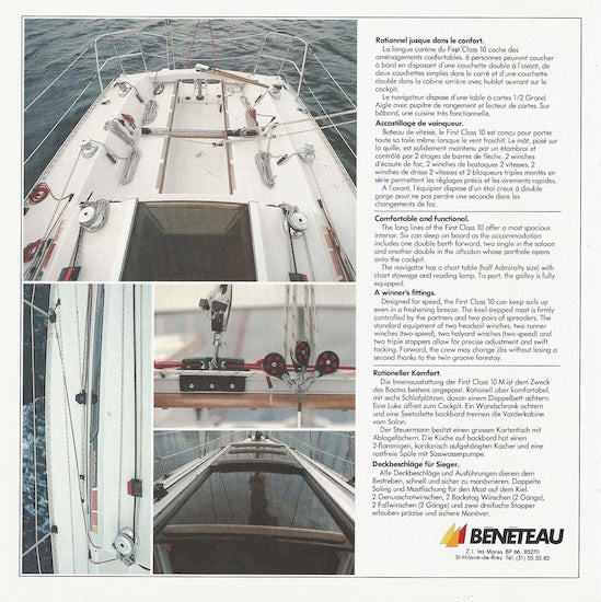Bénéteau First Class 10 Brochure