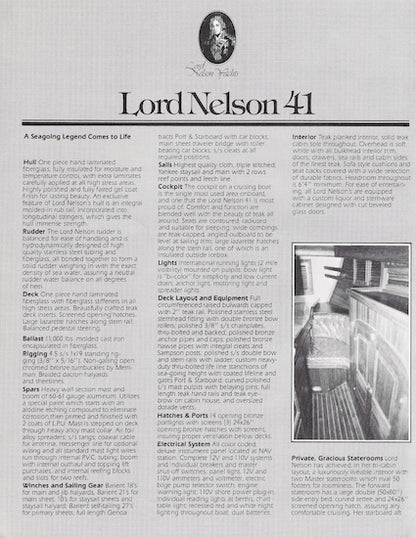 Lord Nelson 41 Digital Brochure Package