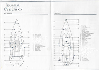 Jeanneau Sun One Design Specification Brochure