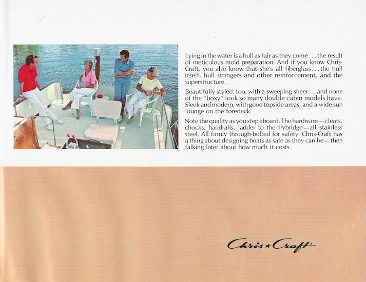 Chris Craft 35 Double Cabin Brochure