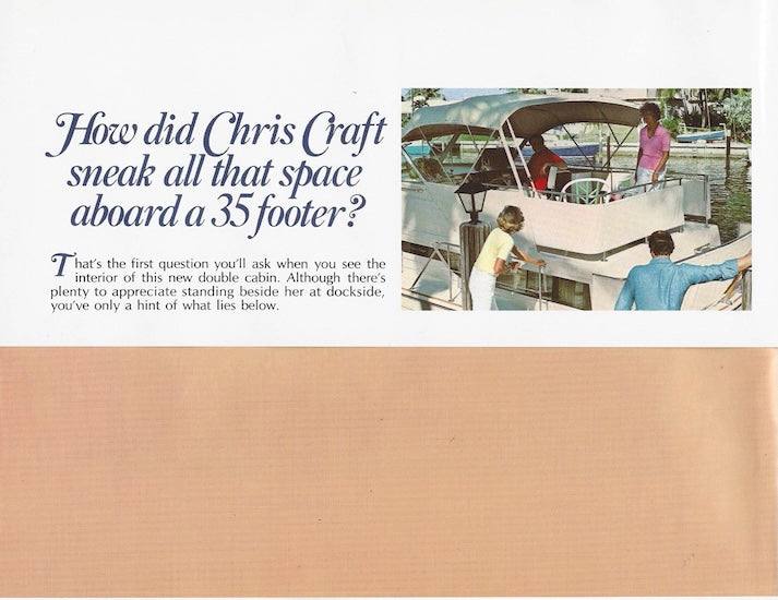 Chris Craft 35 Double Cabin Brochure