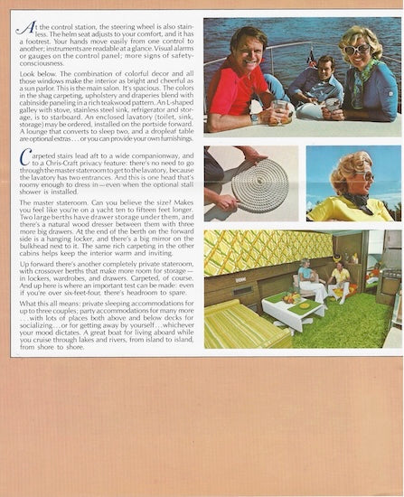 Chris Craft 35 Double Cabin Brochure