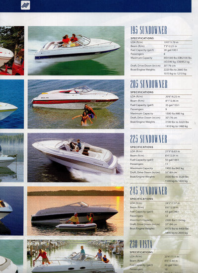 Four Winns 1998 Abbreviated Brochure