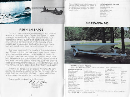 Fishin Ski Barge Brochure