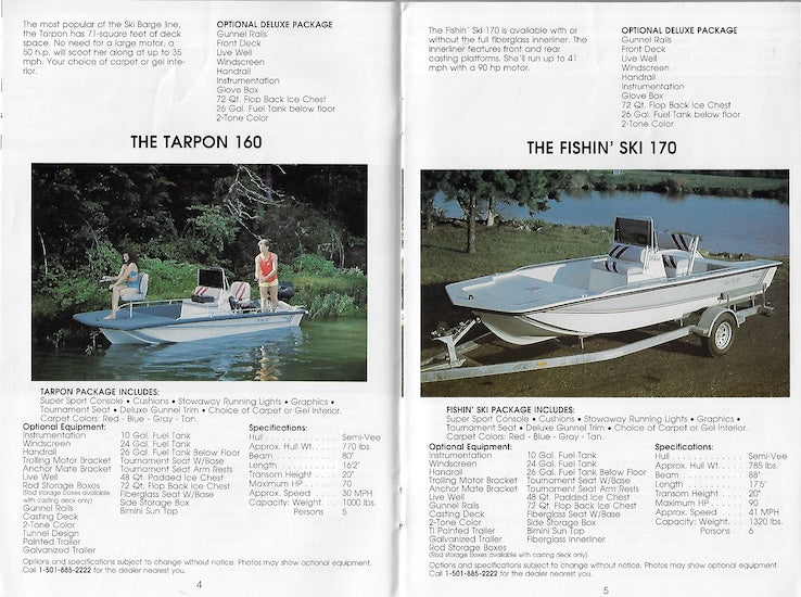 Fishin Ski Barge Brochure