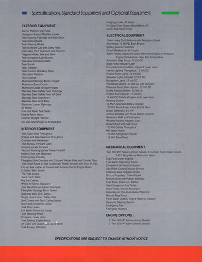 Hampton 42 Trawler Brochure