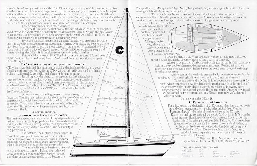 O'Day 28 Launch Brochure – SailInfo I boatbrochure.com