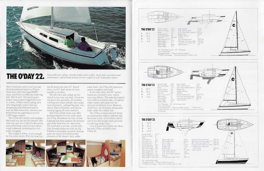 O'Day 1981 Cruisers Brochure