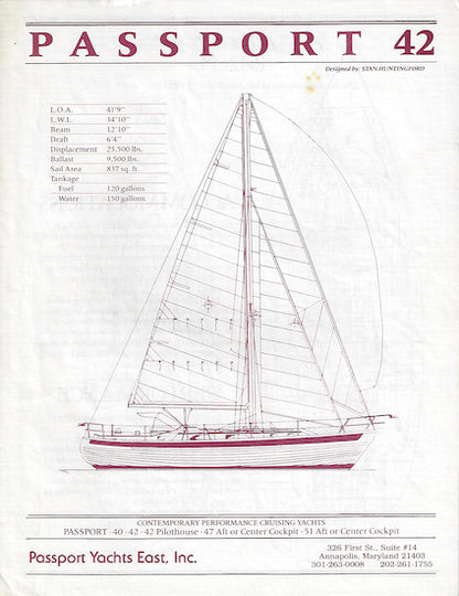 Passport 42 Specification Brochure