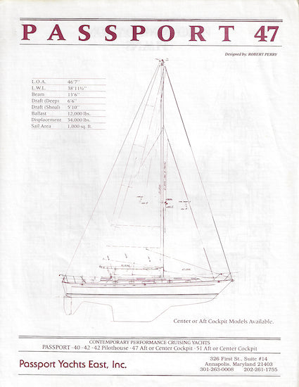 Passport 47 Specification Brochure