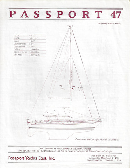 Passport 47 Specification Brochure
