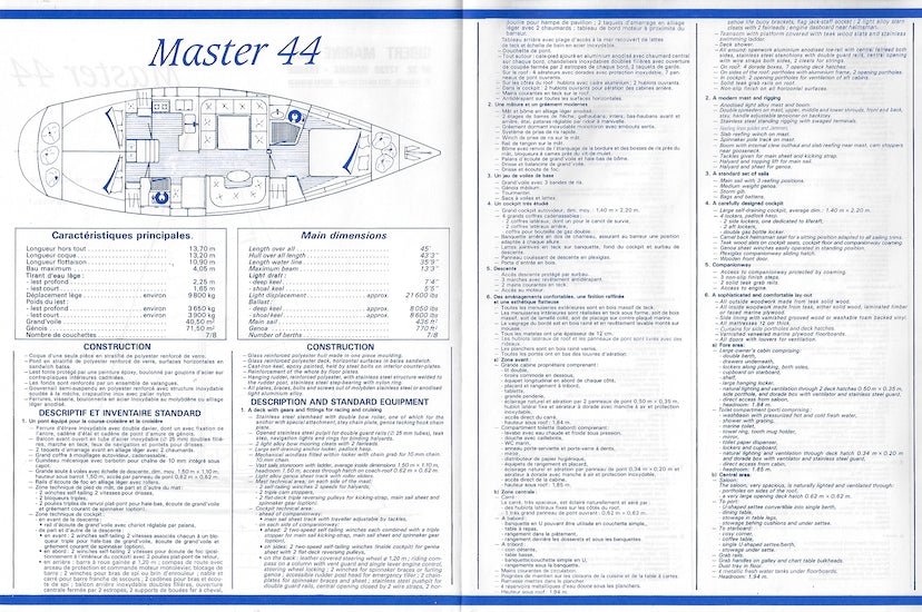 Gib’Sea Master 44 Specification Brochure