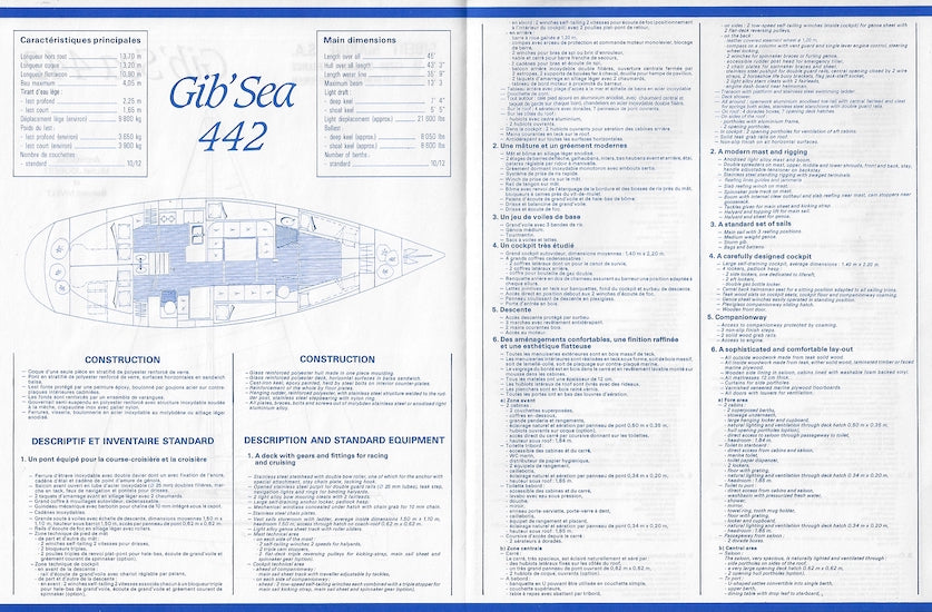 Gib’Sea 442 Brochure