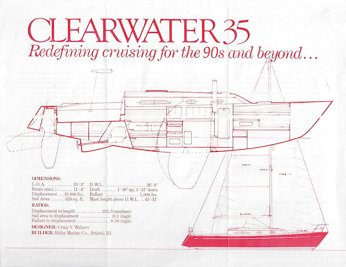Holby Clearwater 35 Specification Brochure