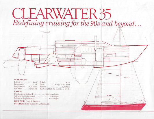 Holby Clearwater 35 Specification Brochure