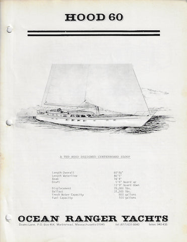 Ocean Ranger 60 Specification Brochure – SailInfo I boatbrochure.com