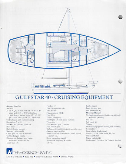 Gulfstar Moorings 40 Brochure
