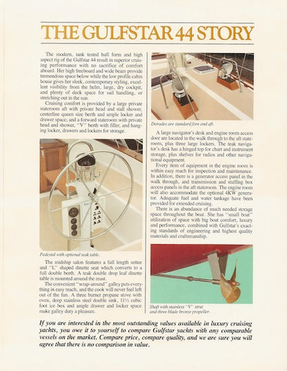 Gulfstar 44 Mark II Digital Brochure