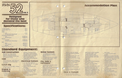 Irwin 52 Cruising Ketch Mark II Brochure
