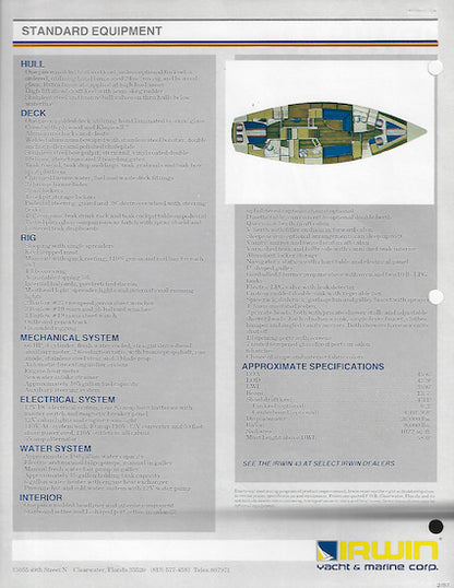 Irwin 43 Mark III Brochure
