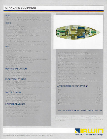 Irwin 38 Mark II Brochure