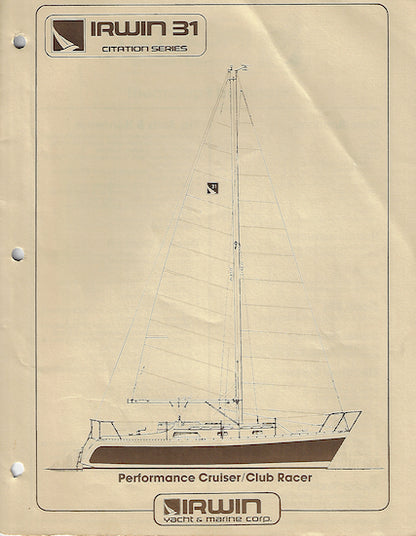 Irwin Citation 31 Specification Brochure