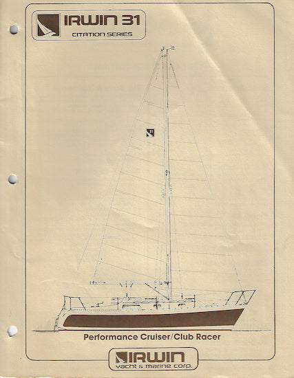Irwin Citation 31 Specification Brochure