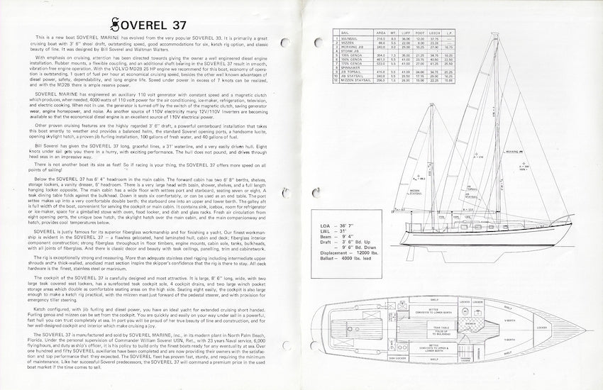 Soverel 37 Brochure