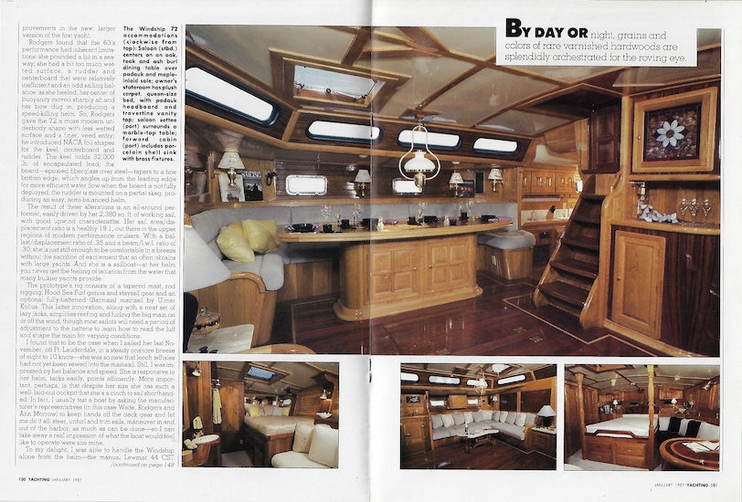 Windship 72 Yachting Magazine Reprint Brochure