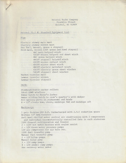 Bristol 72 Brochure