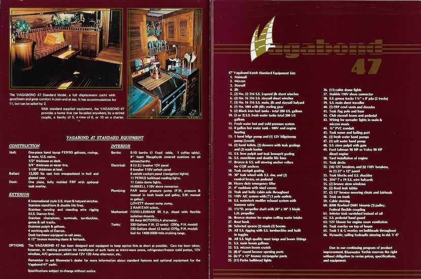 Vagabond 47 Brochure