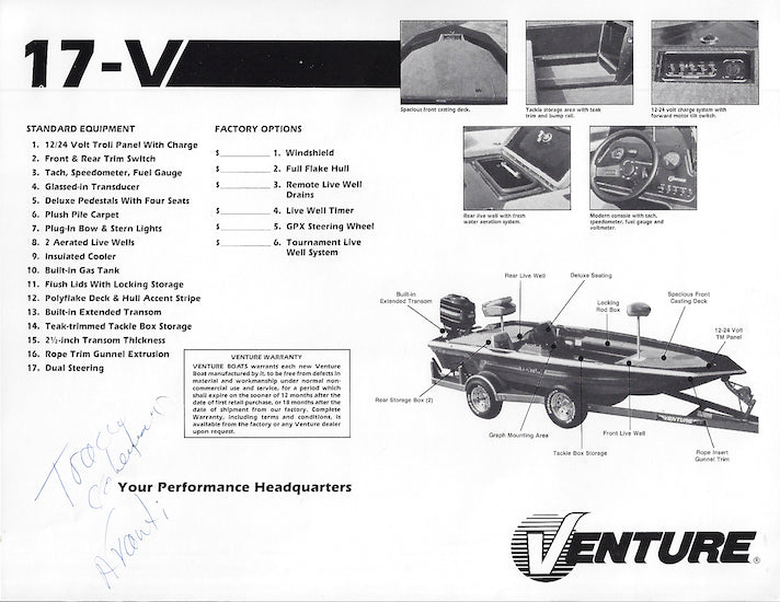 Venture 17-V Brochure