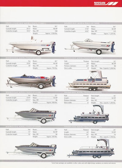 Nissan Boat & Motor Package Brochure