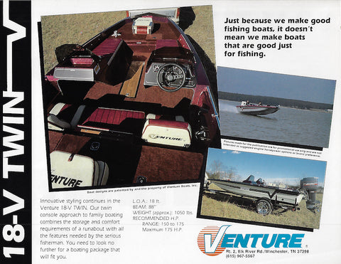 Venture 18-V Twin Brochure