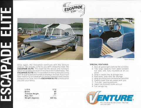 Venture Escapade Elite Brochure