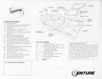 Venture Escapade Brochure