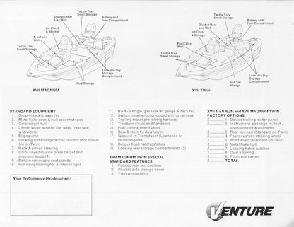 Venture XVII Magnum / Twin Brochure