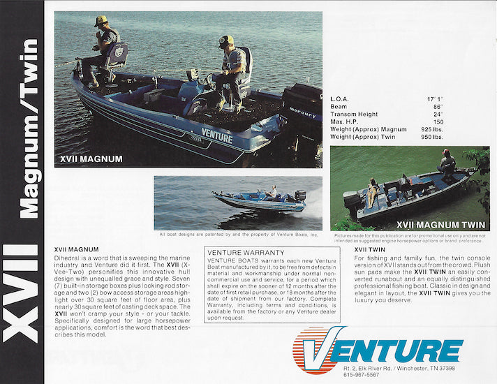Venture XVII Magnum / Twin Brochure