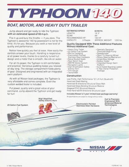 Nissan Typhoon 140 Brochure