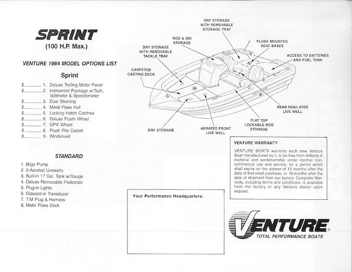 Venture Sprint Brochure