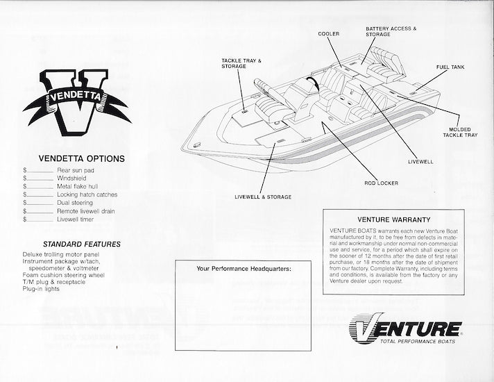 Venture Vendetta Brochure