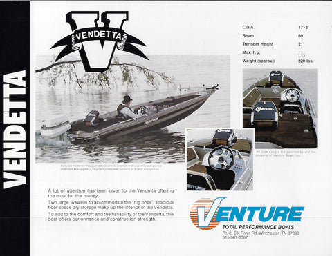 Venture Vendetta Brochure