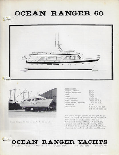 Ocean Ranger 60 Specification Brochure