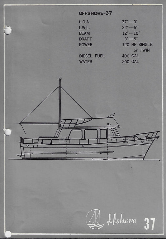 Offshoire 37 Trawler Brochure