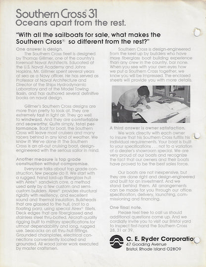 Southern Cross 31 Brochure