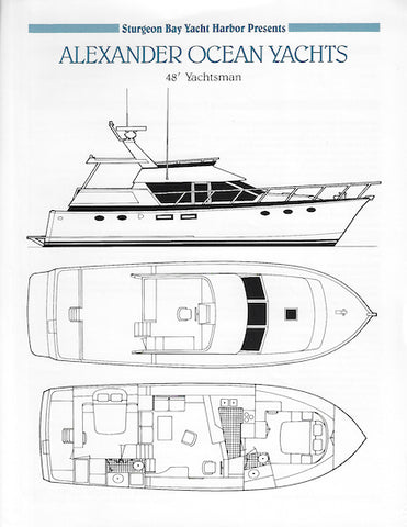 Ocean Alexander48 Yachtsman Specification Brochure
